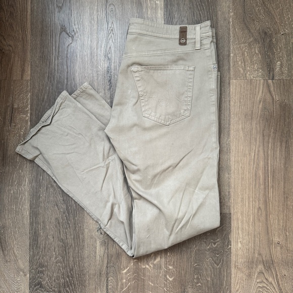 AG Adriano Goldschmied Men’s Tan Straight Leg Protege Jeans - Picture 1 of 4